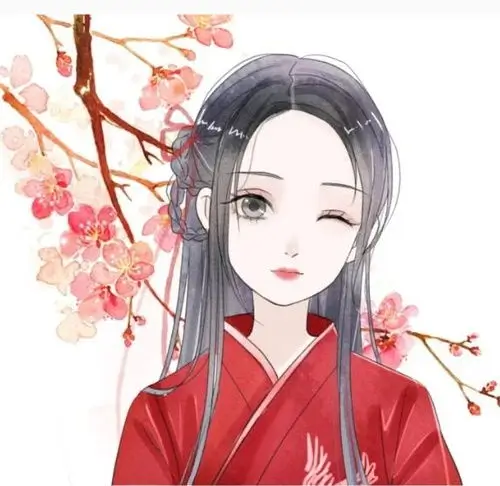 留言者头像，藏蓝色背景下的轮廓剪影